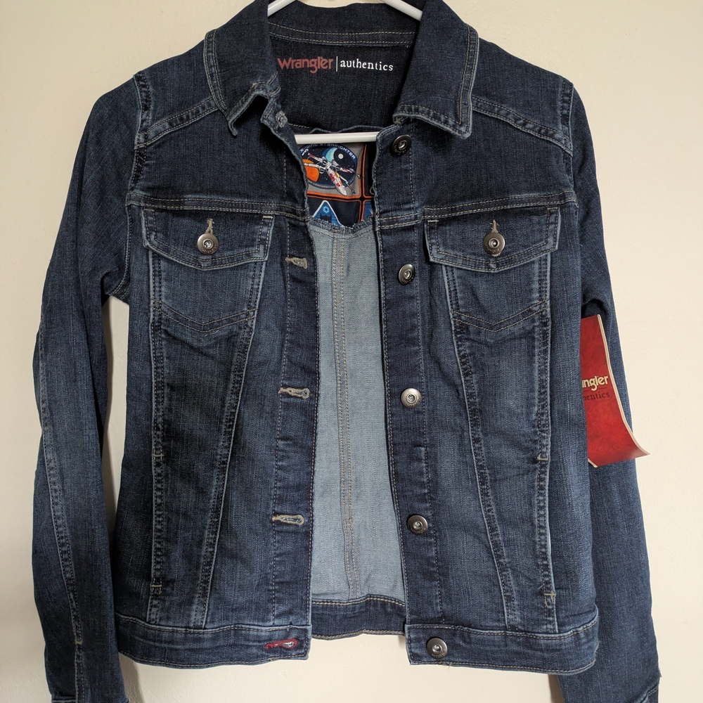 Wrangler Dark Blue Denim Jacket | Custom Star Wars Design